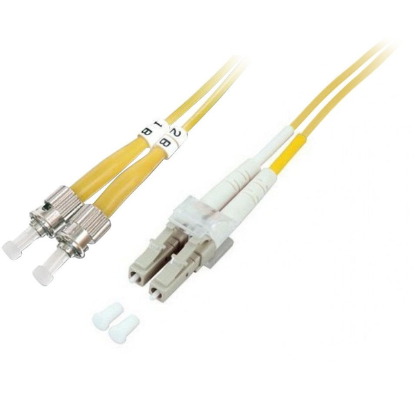 Techly 3m ST/LC OS2 cavo InfiniBand e in fibra ottica Giallo