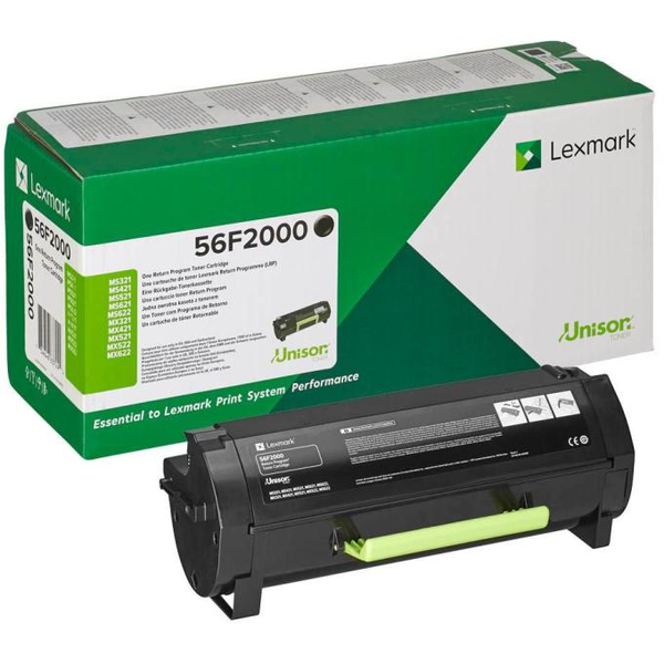 Lexmark 56F2000 Cartouche de toner 1 pièce(s) Noir