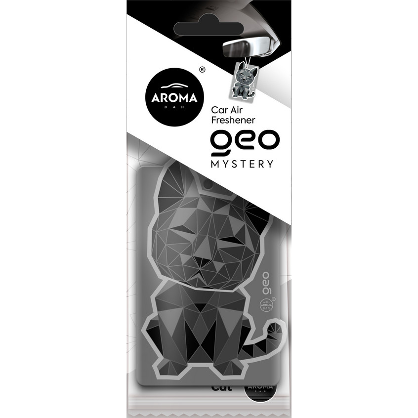 Aroma Car, Illatosító, Geo Cat Black Mystery (5420870) (5420870)