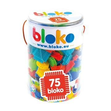 Mochtoys Bloko: Tüskés építőjáték hengerben - 75 db-os (11600) (11600)