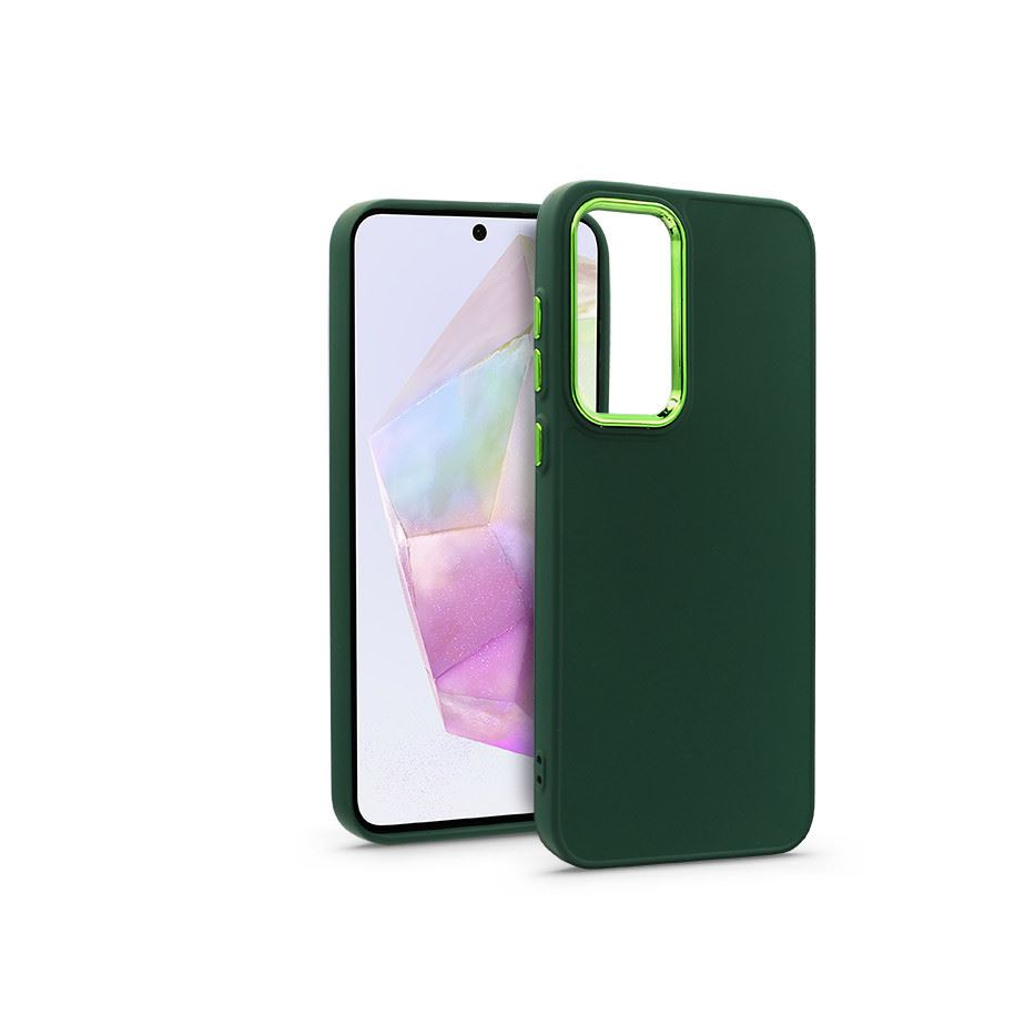 Haffner Frame Samsung SM-A356 Galaxy A35 5G szilikon tok zöld (HF268472) (HF268472)