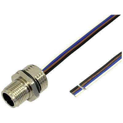BKL Electronic 2703001 Érzékelő/működtető beépíthető dugó M12 0.5 m Pólusszám: 4 1 db (2703001)