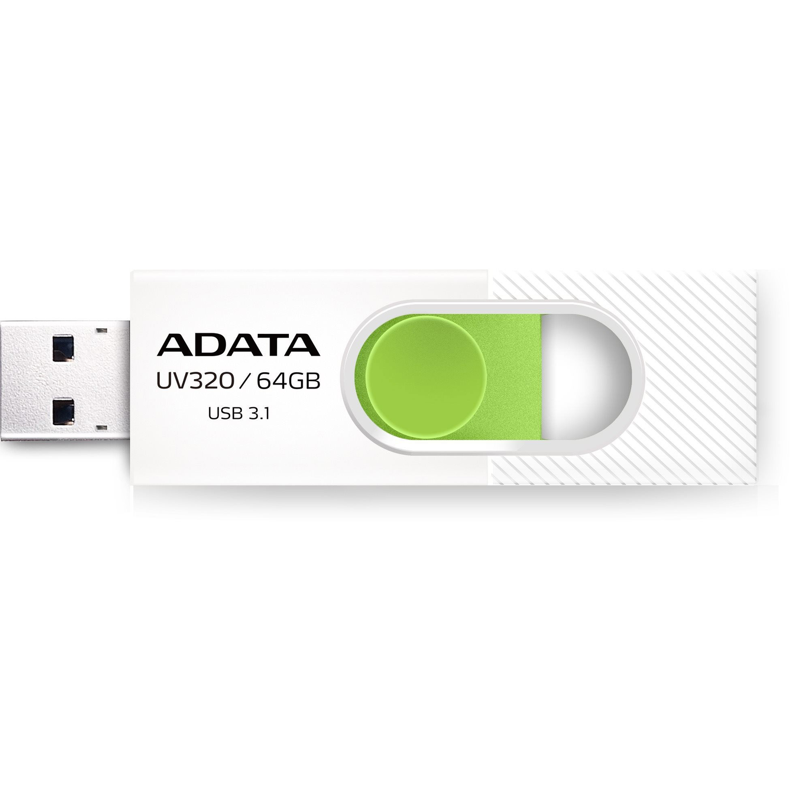 ADATA UV320 64GB, fehér-zöld (AUV320-64G-RWHGN)