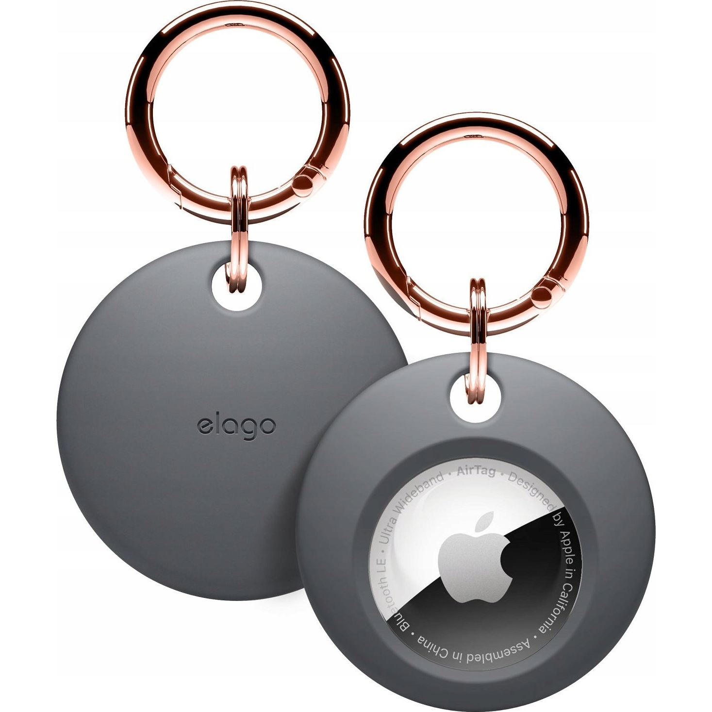 ELAGO Basic AirTag Kulcstartós Tok - Sötétszürke (EATSC-BA-DGY)