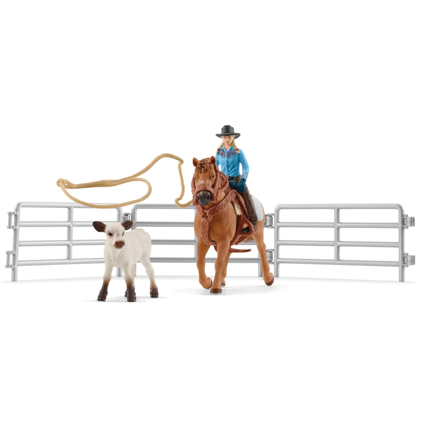 schleich Cowgirl Team Roping Fun (42577)