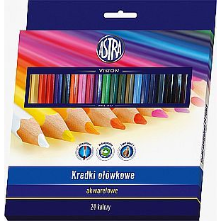 ASTRA Színes Ceruza Akvarell 24 Színű Ajándék Ecsettel (WIKR-052716)