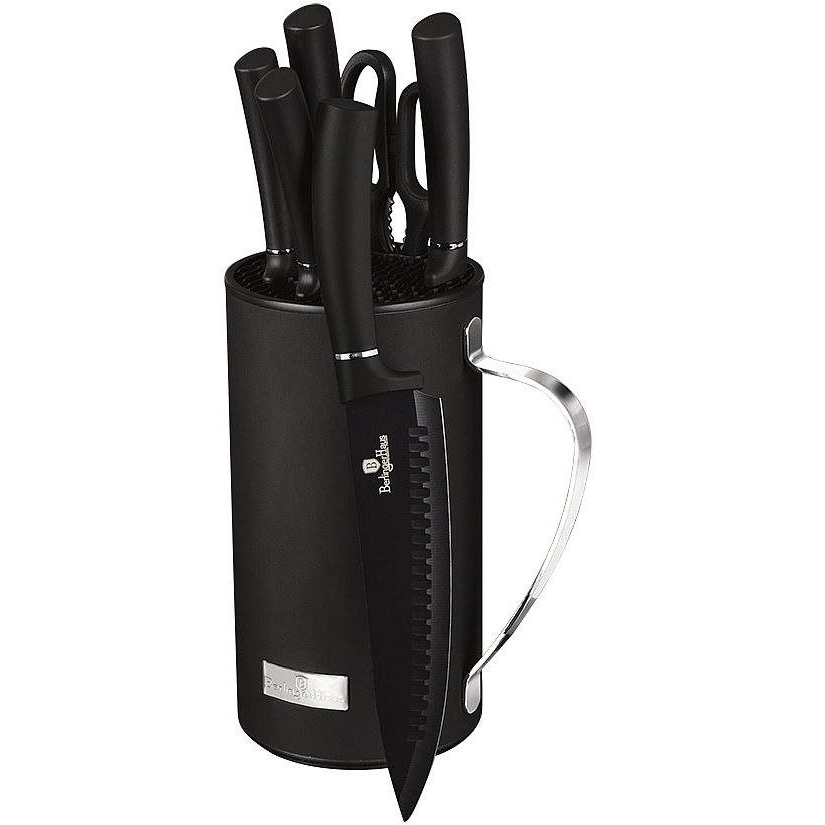 Berlingerhaus BH-2480 állvánnyal, 7 darab, Black Silver Collection (435160)