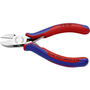 Електронни странични щипки, мека/средна/твърда тел макс.: O 2/1.5/0.8 mm, Knipex 77 02 130 (77 02 130)