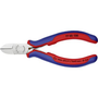 Електронни странични щипки, мека/средна/твърда тел макс.: O 2/1.5/0.8 mm, Knipex 77 02 130 (77 02 130)