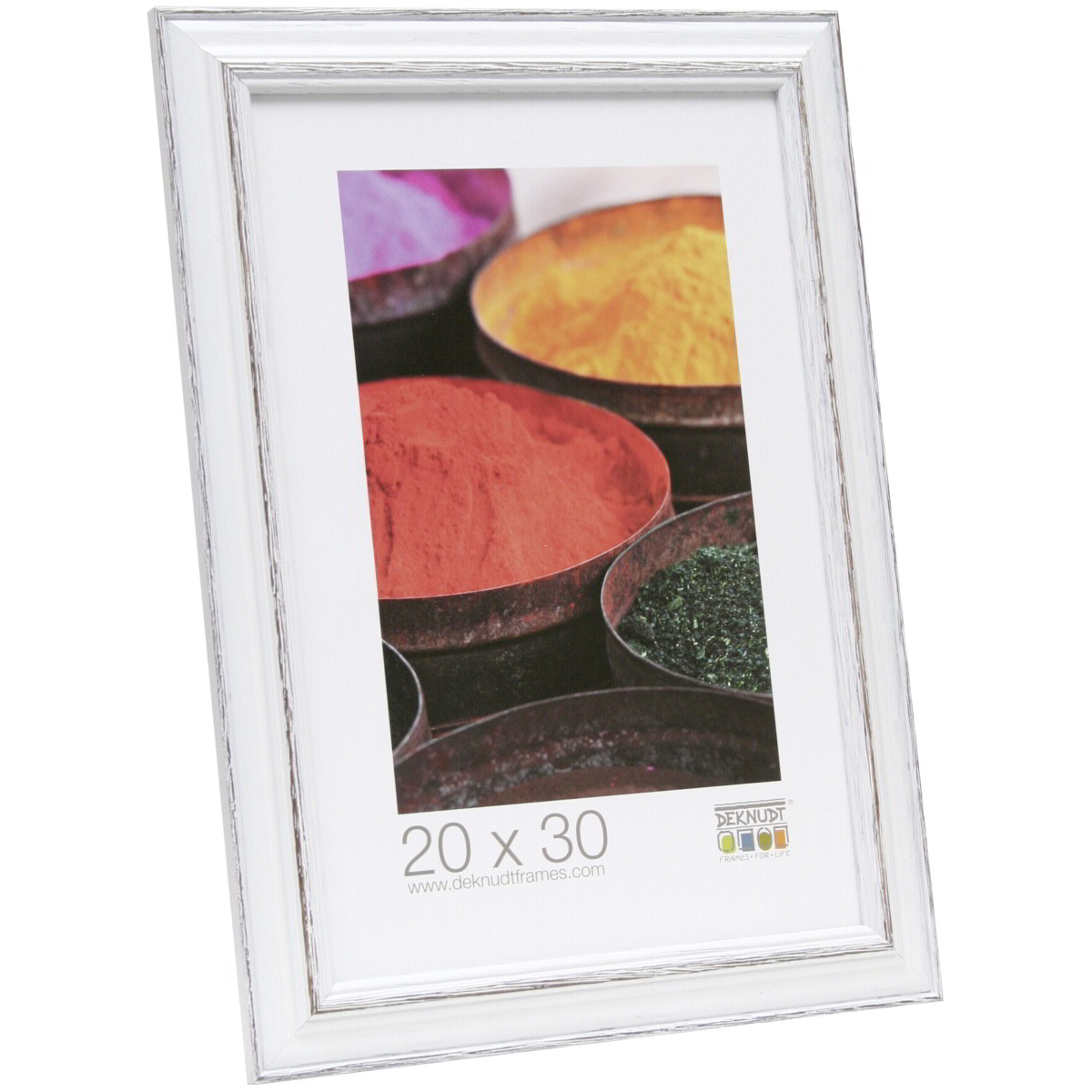 Deknudt S221H3 23x18 Képkeret - Fehér/barna (S221H3 13X18)