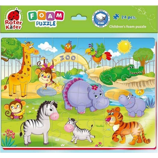 Roter Kafer Miękkie puzzle A4 Zoo Zwierzątka RK6020-06