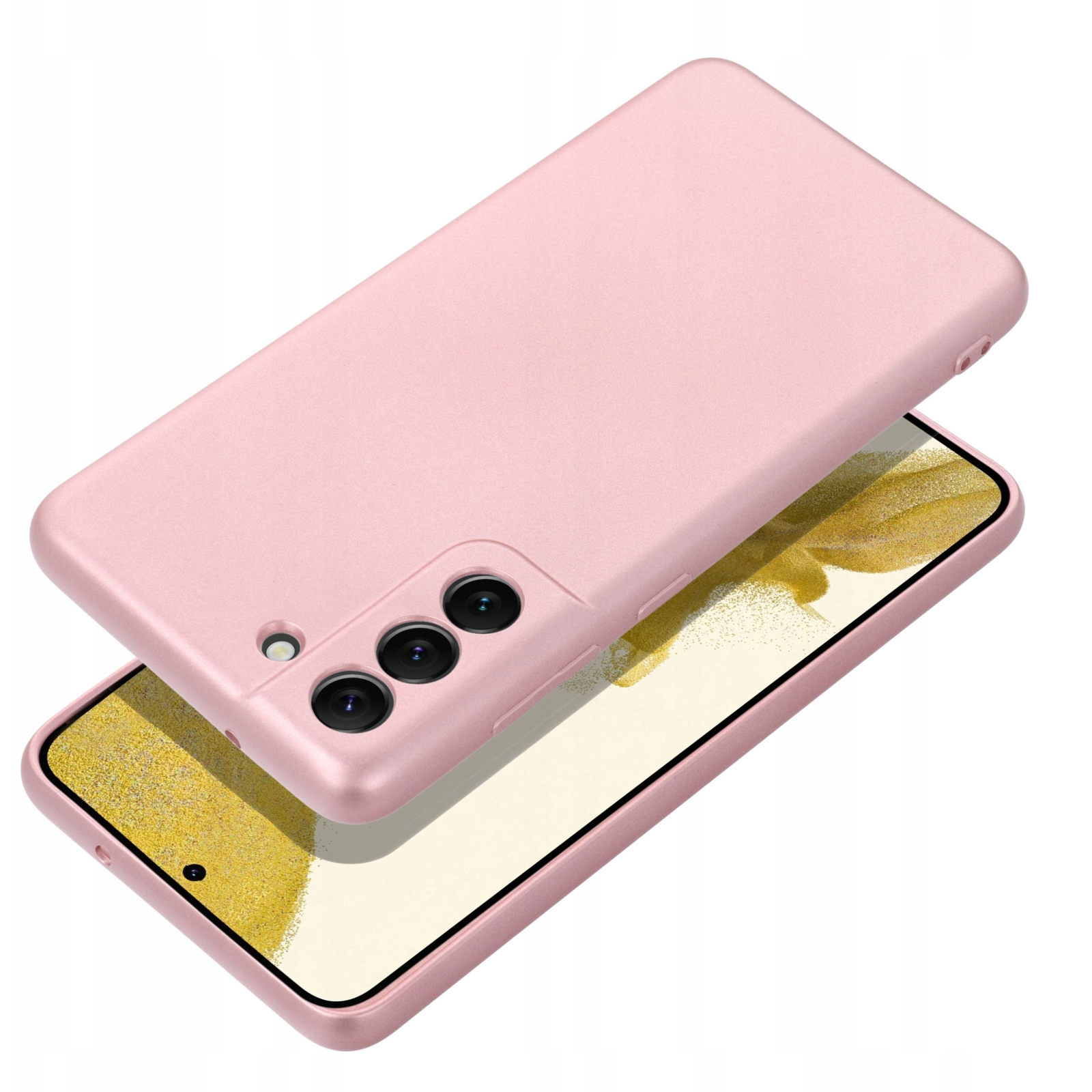 ZONE Metallic Case tok Samsung Galaxy S24 FE csillogó rózsaszín (5903396325816)