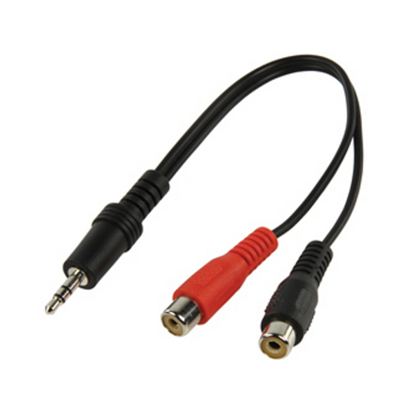 3.5MM/CINCH (2XBU) KABEL02M