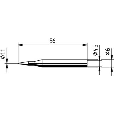Ersa 0162BD Forrasztóhegy Ceruza forma Hegy méret 1.10 mm Tartalom, tartalmi egységek rendelésenként 1 db (0162BD/SB) (0162BD/SB)