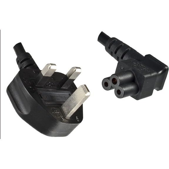 Microconnect PE090818A cavo di alimentazione Nero 1,8 m Spina di alimentazione di tipo G Accoppiatore C5
