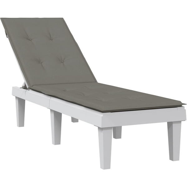 melange sötétszürke szövet nyugágypárna (75+105) x 50 x 3 cm