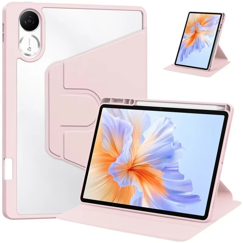 Huawei Honor Pad X8a (11.0), mappa tok, elforgatható (360°), kitámasztóval, érintőceruza tartóval, rózsaszín (TS10733)