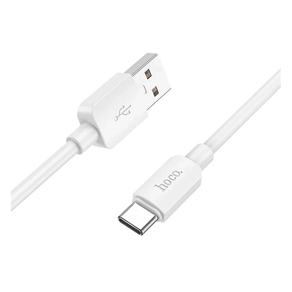 Kábel Hoco USB - USB typ C 1 m biely