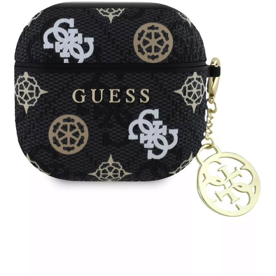 Guess PU 4G Peony Charm AirPods 4 tok - Black (GUA4P4RPEK)