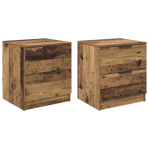 Dulap de noapte 2 pcs Lemn vechi 45 x 39 x 50 cm Lemn compozit