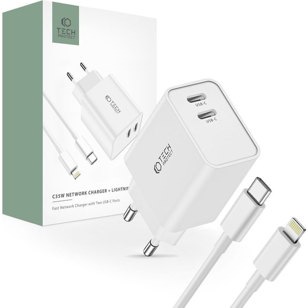 Rychlá USB-C nabíječka 35W pro iPhone + Lightning kabel