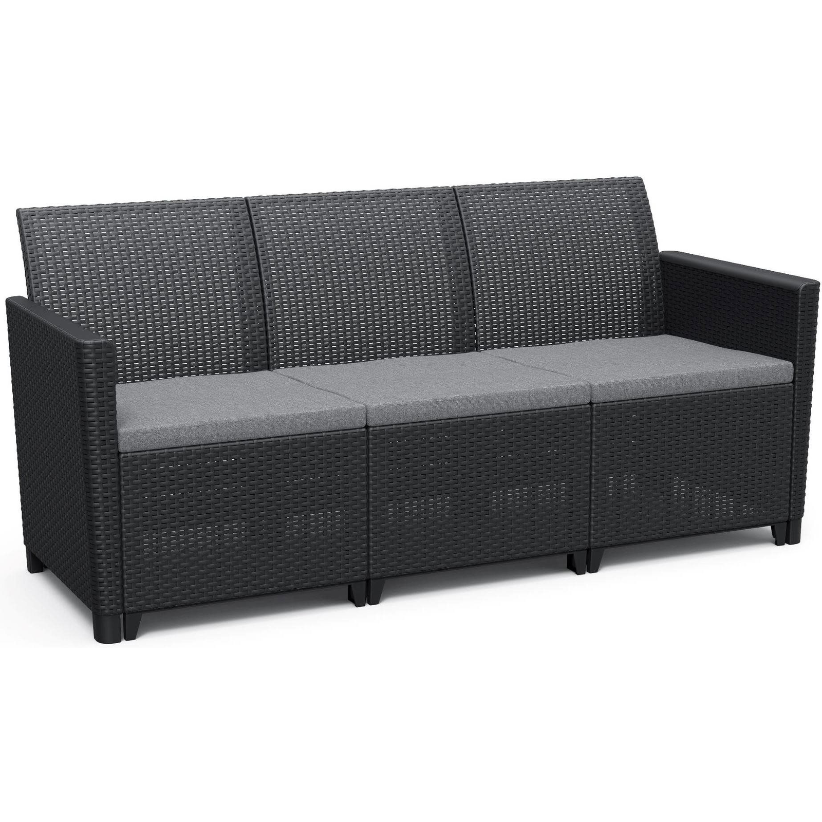 KETER CLAIRE SOFA Kerti pad, grafit, 163 cm (252980)