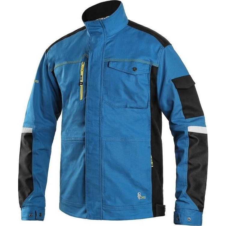 STRETCH Munkáskabát - 54 Királykék/Fekete (BHP CX207366)