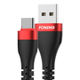 USB na USB C kabel Foneng X82 3A, 1m (černý)