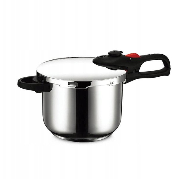 Maestro MR-2902 Rozsdamentes Acél Kukta Fazék Ø 22cm 6L - Ezüst / Fekete (MR-2902)