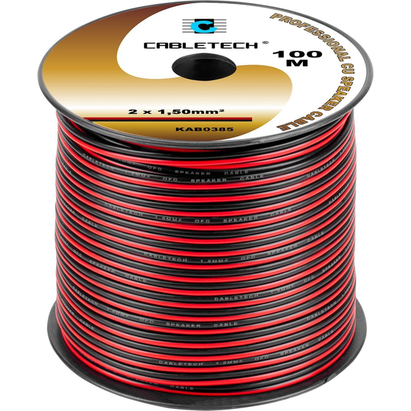 Hangszóró Kábel 1.5mm Fekete/Piros