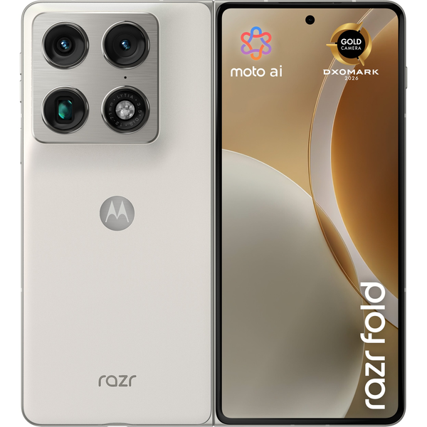 Motorola razr fold 20,6 cm (8.09") Dual SIM Android 16.0 5G USB Type-C 16 GB 512 GB 6000 mAh Hvid