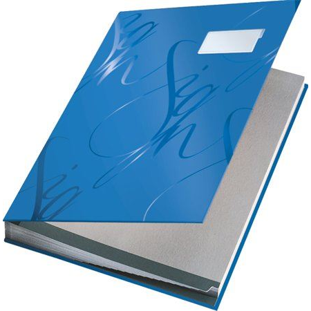 Leitz "Design" aláírókönyv A4 kék (E57450035) (57450035)