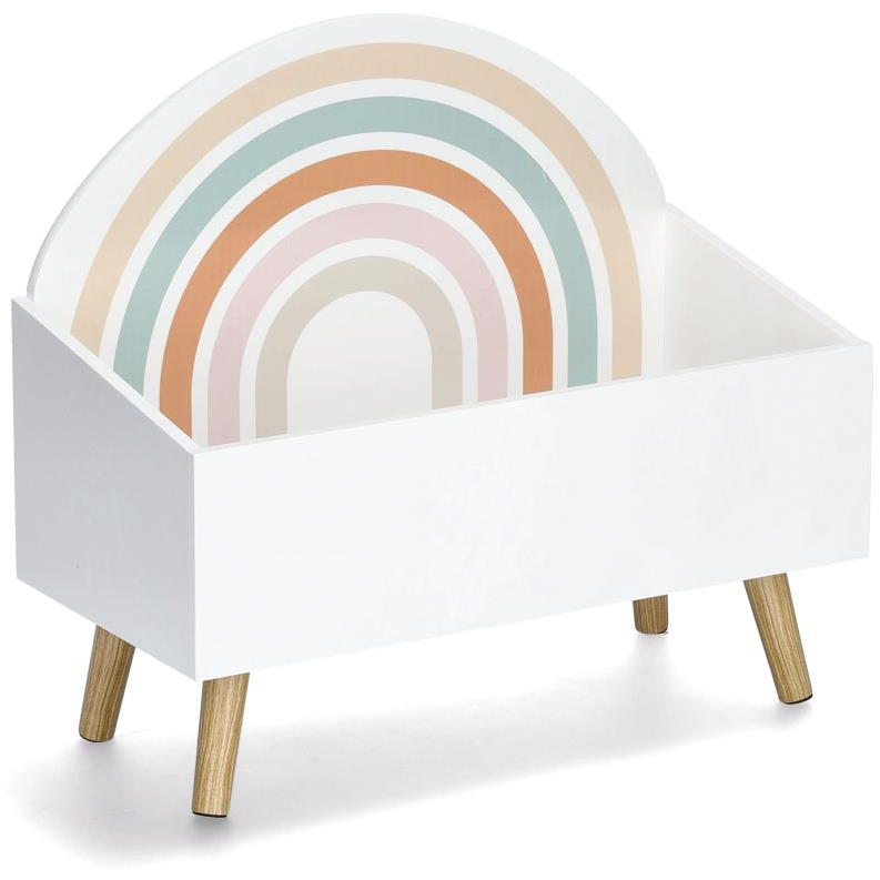ZELLER Szivárványos játéktároló doboz, 58×28×52 cm (13538)