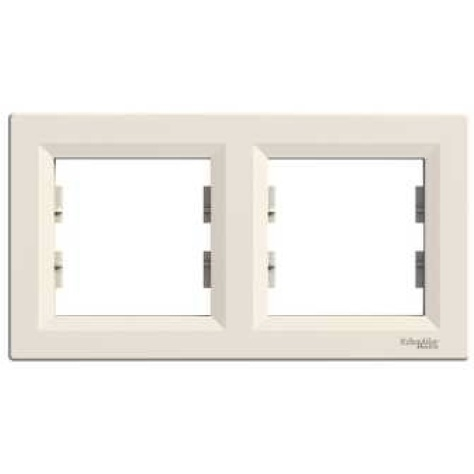 Schneider EPH5800223 ASFORA vízszintes bézs kettes keret (EPH5800223)