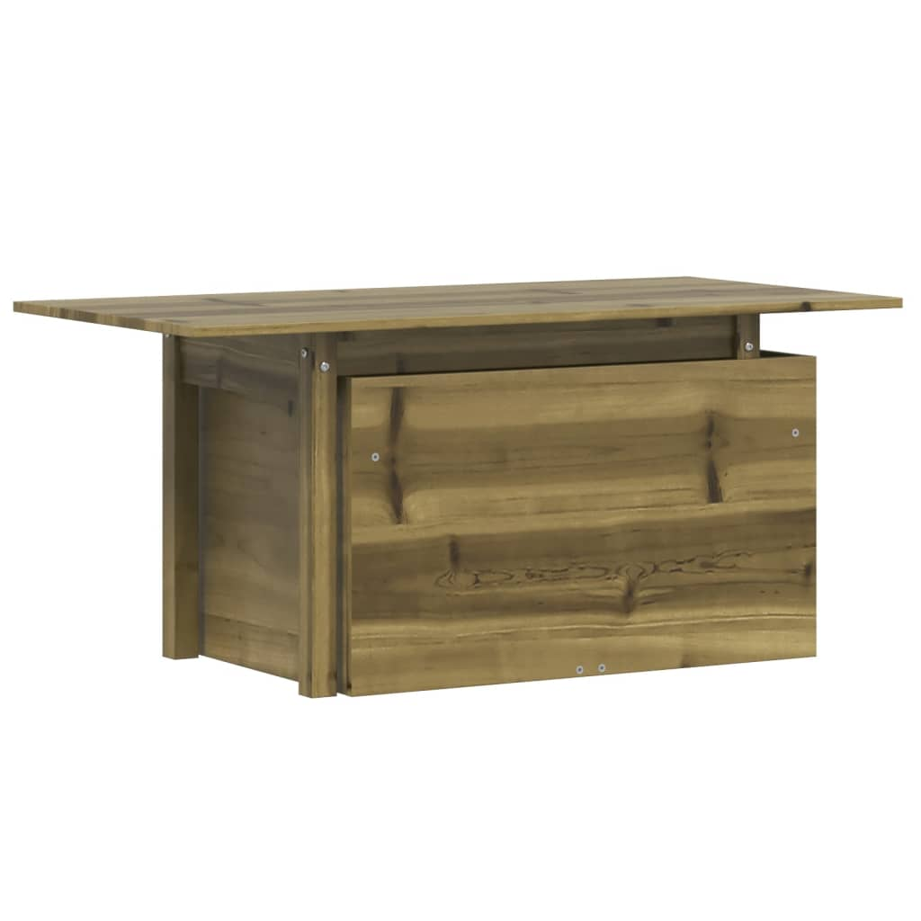 impregnált fenyőfa kerti asztal 100 x 50 x 75 cm (844912)