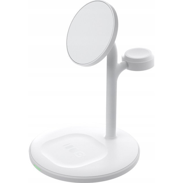 Green Cell MagScape Induktív Töltőállvány 3 Az 1-ben MagSafe IPhone, Apple Watch, AirPods MSST-GC-3IN1-W