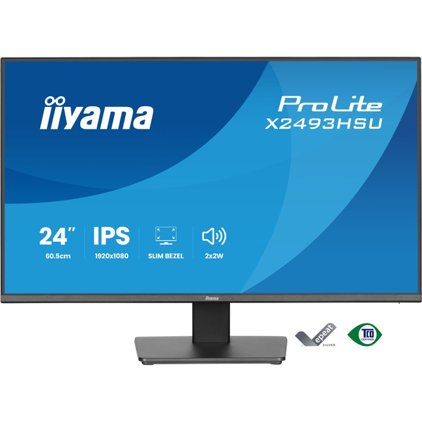 iiyama ProLite X2493HSU-B1 Monitor PC 60,5 cm (23.8") 1920 x 1080 Pixel Full HD LED Nero