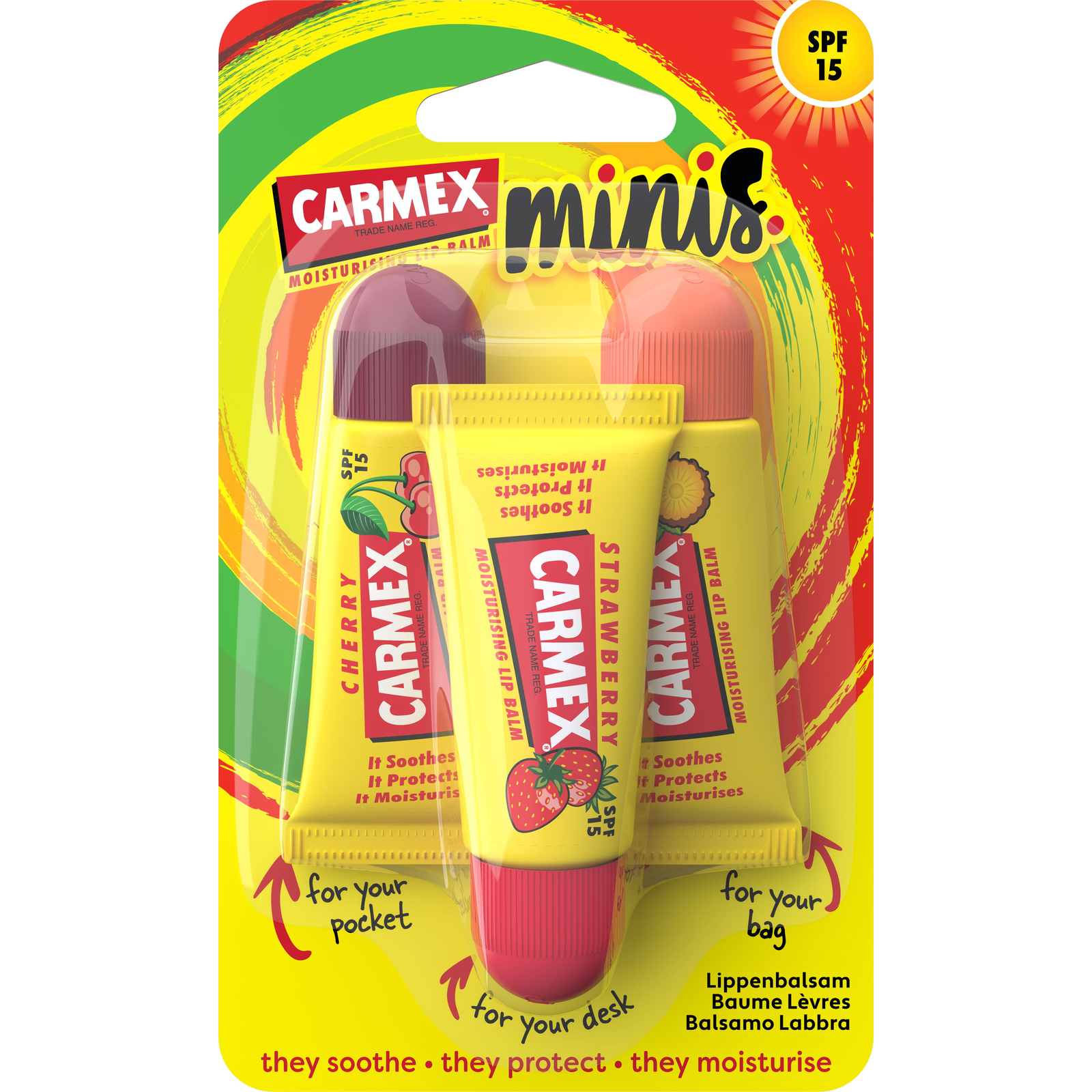 CARMEX Minis 3 × 5 g (0083078017217)