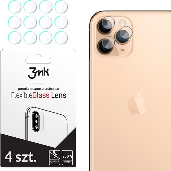 Hybridní Sklo 3MK pro Apple iPhone 11 Pro Max, 4 ks