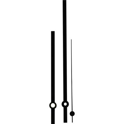 Óramutató készlet, alumínium, fekete, sliccelt, 100X140X100 mm, Standard (195943)