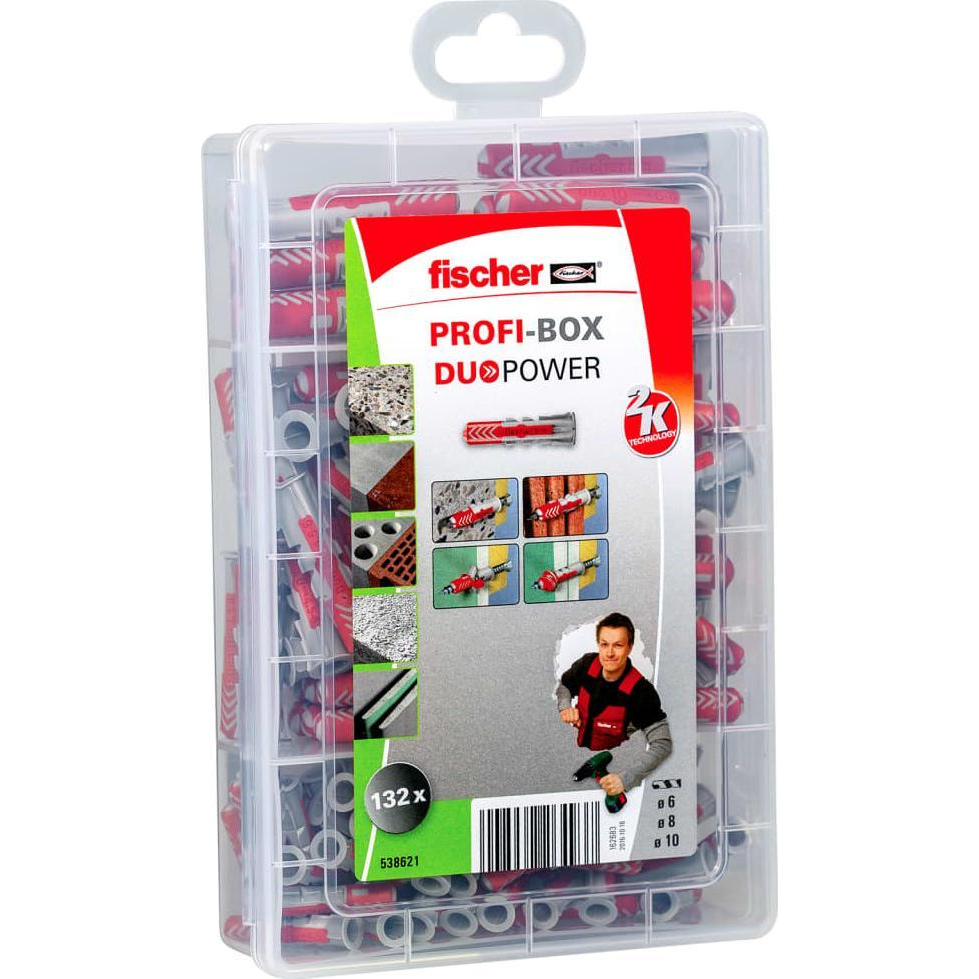 Fischer Profi-Box DUOPOWER Tipli készlet 538621 132 db (437929)