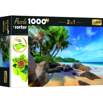 Trefl: Tengerpart puzzle - 1000 darabos + szortírozó tálca (10656)