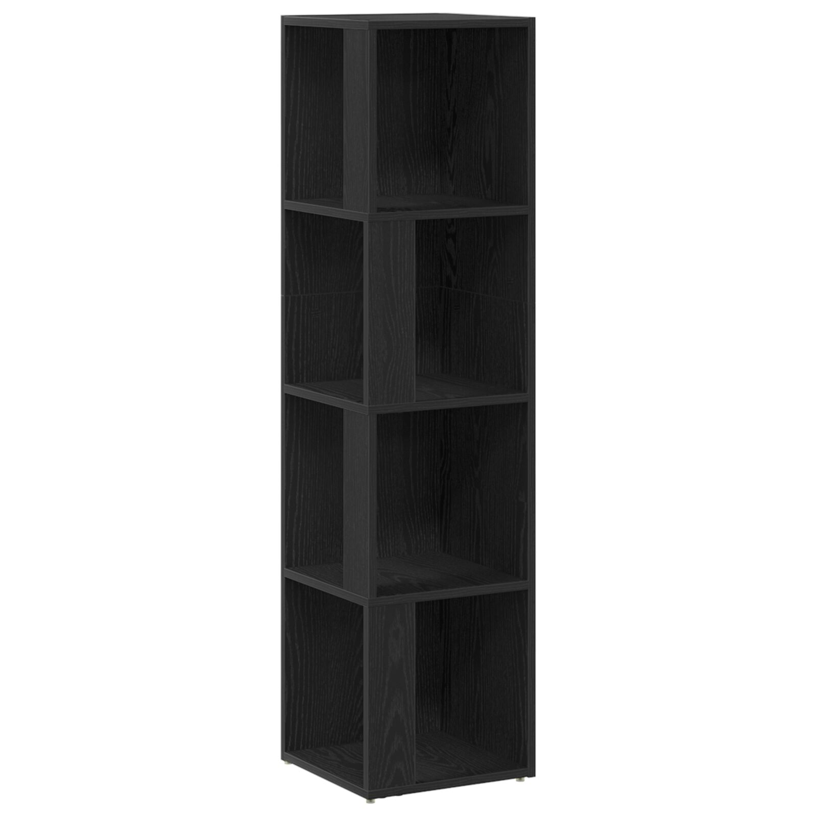 Fekete Tölgy Könyvespolc 33x33x132 cm Mérnöki Fa (862692)