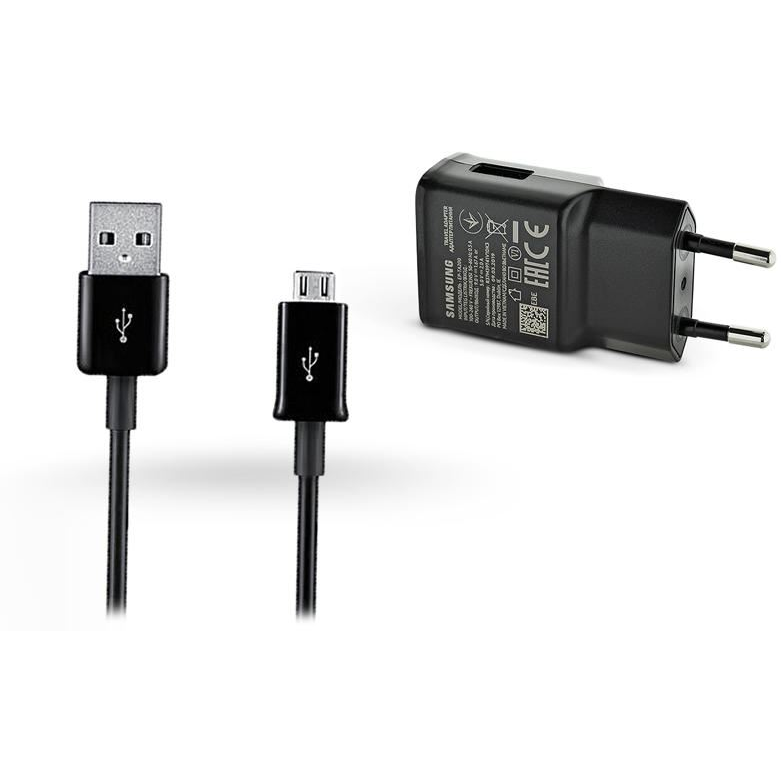 Samsung EP-TA200EBE USB hálózati töltő adapter + ECB-DU5ABE micro USB kábel (EP-TA200EBE + ECB-DU5ABE)