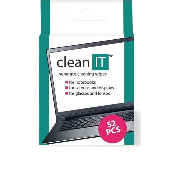  Clean it Chusteczki nawilżane do czyszczenia ekranów i powierzchni plastikowych 52 szt. (CL-150)
