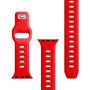 3mk Silicone Apple Watch S4/S5/S6/S7/S8/S9/SE/Ultra Okosóra Szíj 42/44/45/49mm - Piros