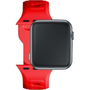 3mk Silicone Apple Watch S4/S5/S6/S7/S8/S9/SE/Ultra Okosóra Szíj 42/44/45/49mm - Piros
