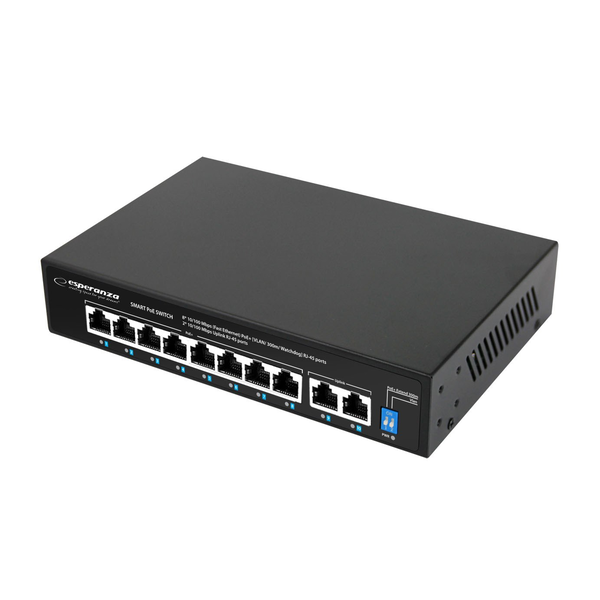 Esperanza ENS106 10-port 10/100Mbps Poe Switch