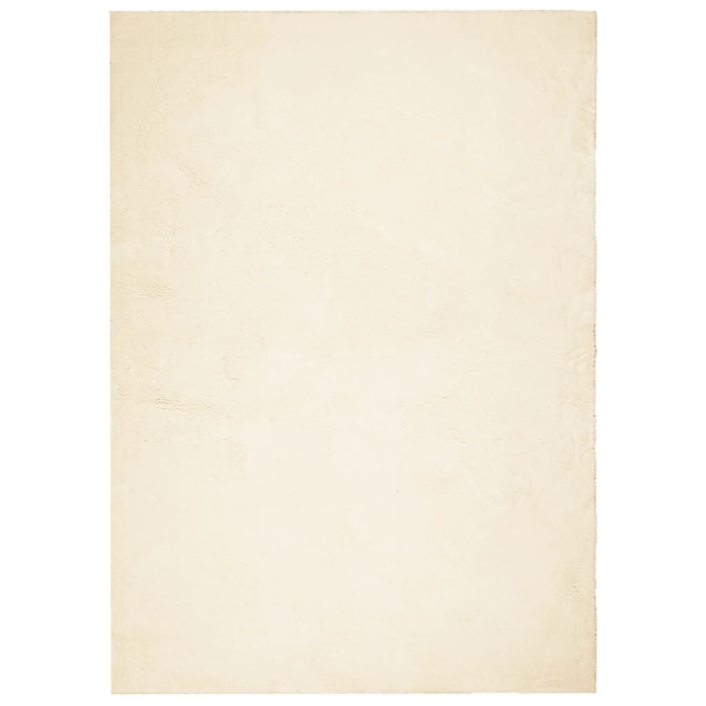 HUARTE krémszínű rövid szálú puha és mosható szőnyeg 140x200 cm (375039)