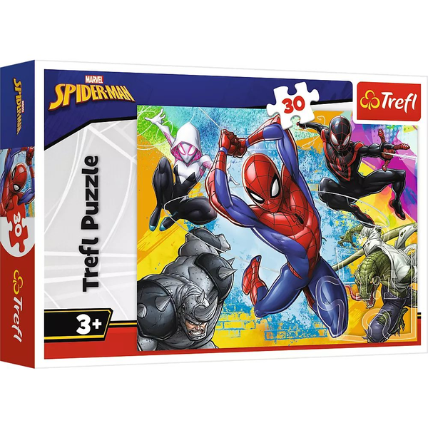 Puzzle Trefl Spider-Man, 30 piese, ecologic, 27x20cm